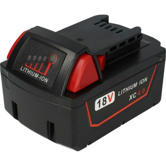Vhbw - 1x Battery compatible with Milwaukee M18 gg, Fuel, fuel 3, FSGC-202X, hcc, HAL-0, hal, GG-201C, GG-0 Power Tools (4000 mAh, Li-Ion, 18 v)