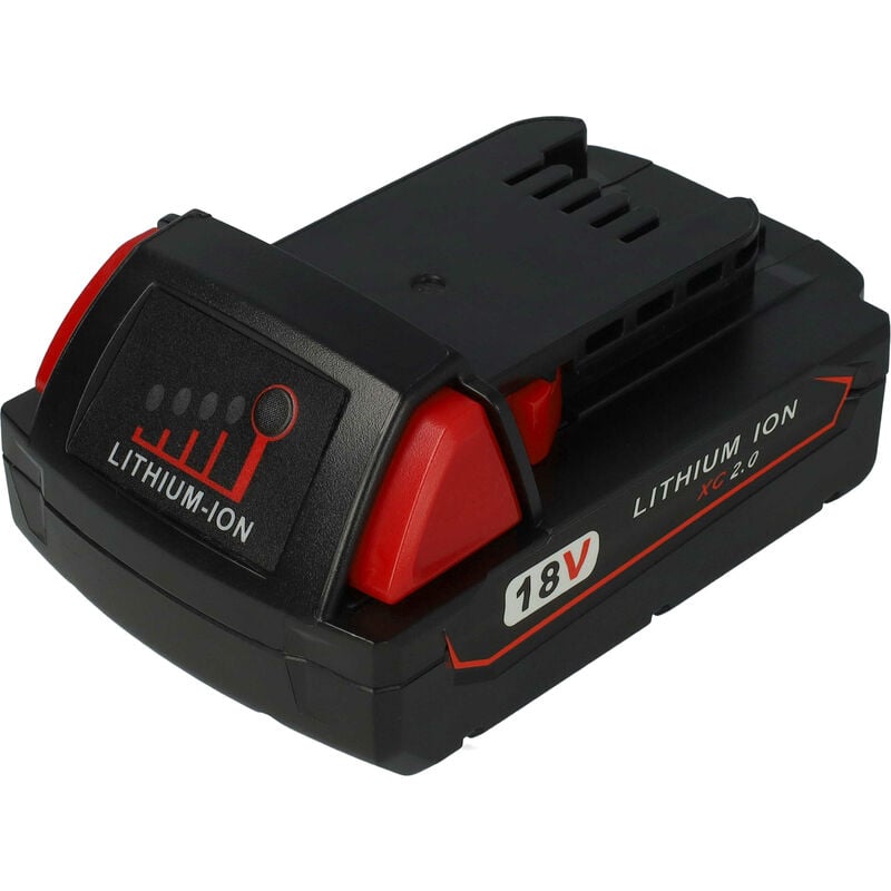 Vhbw - Battery compatible with Milwaukee M18 FSGC-202X, fuel 3, Fuel, gg, GG-0, GG-201C, hal, HAL-0, hcc Power Tools (2000 mAh, Li-ion, 18 v)