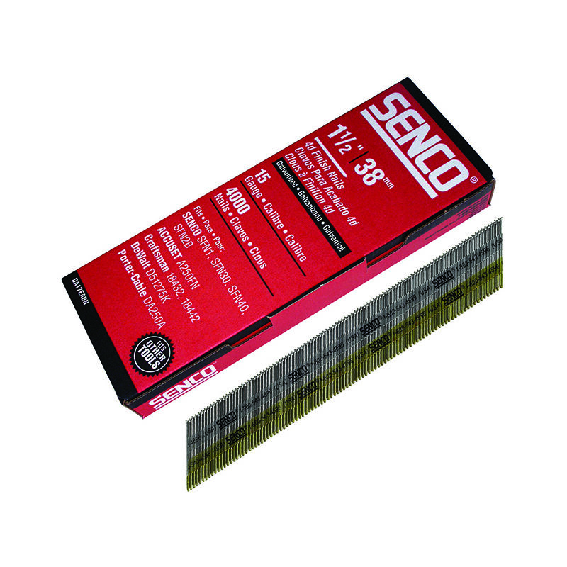 Senco - Chisel Smooth Brad Nails Galvanised 15G x 38mm (Pack 4000) SENDA17EAB