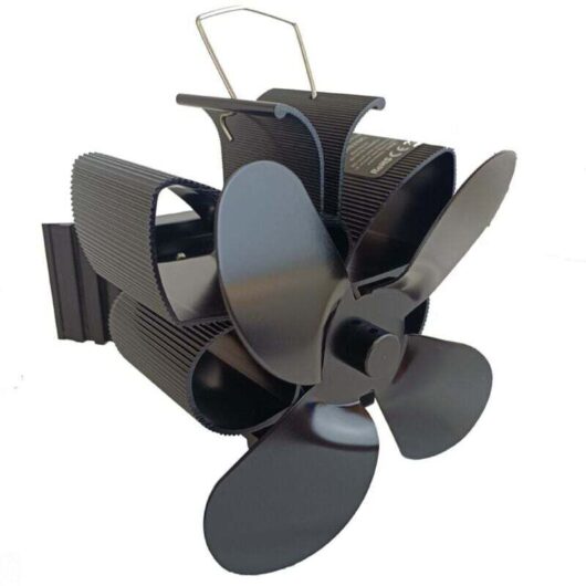 Magnetic chimney fan, 4-blade chimney fan, silent wood stove fan for wood/fireplace/gas/log/pellet stoves